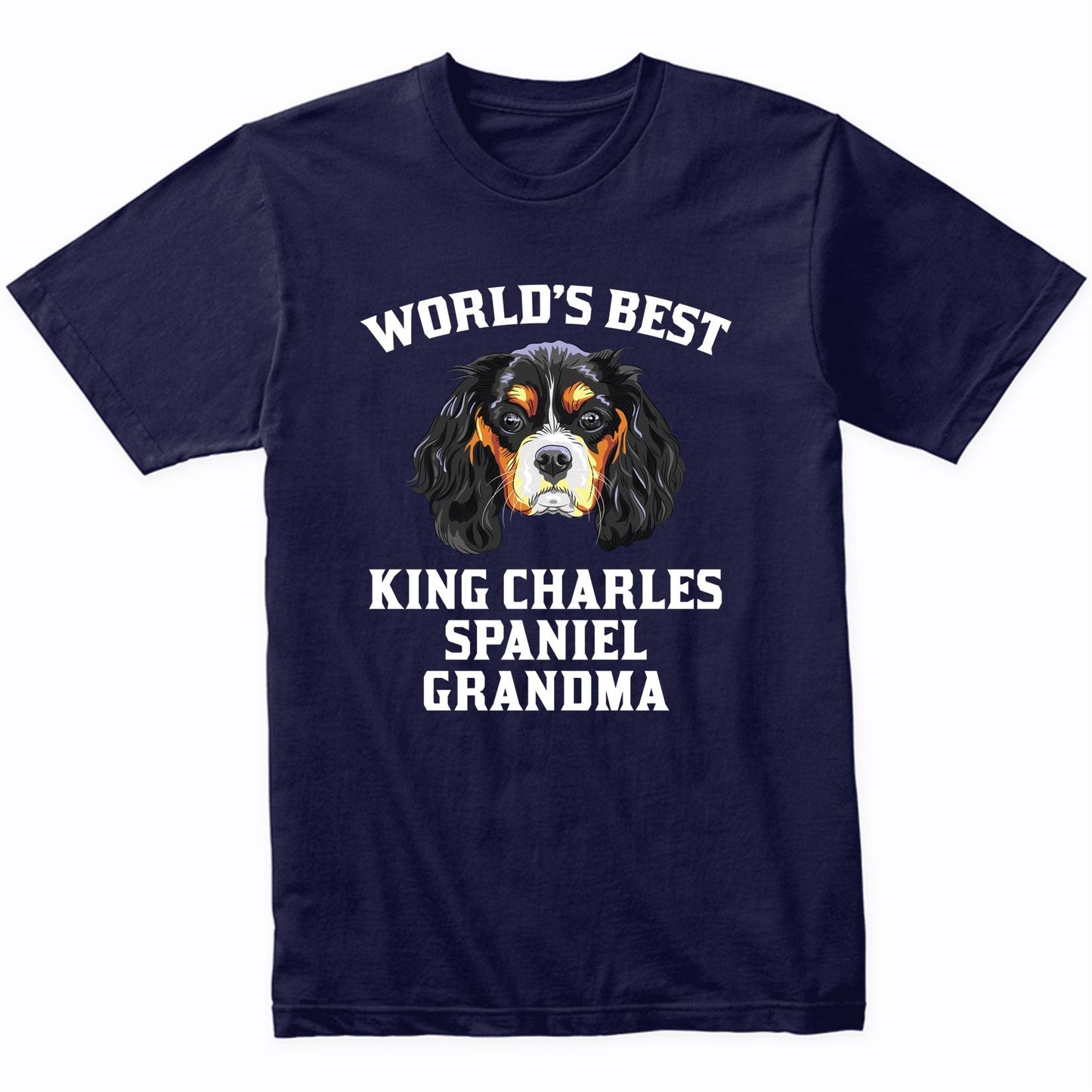 World's Best King Charles Spaniel Grandma Dog Graphic Shirt