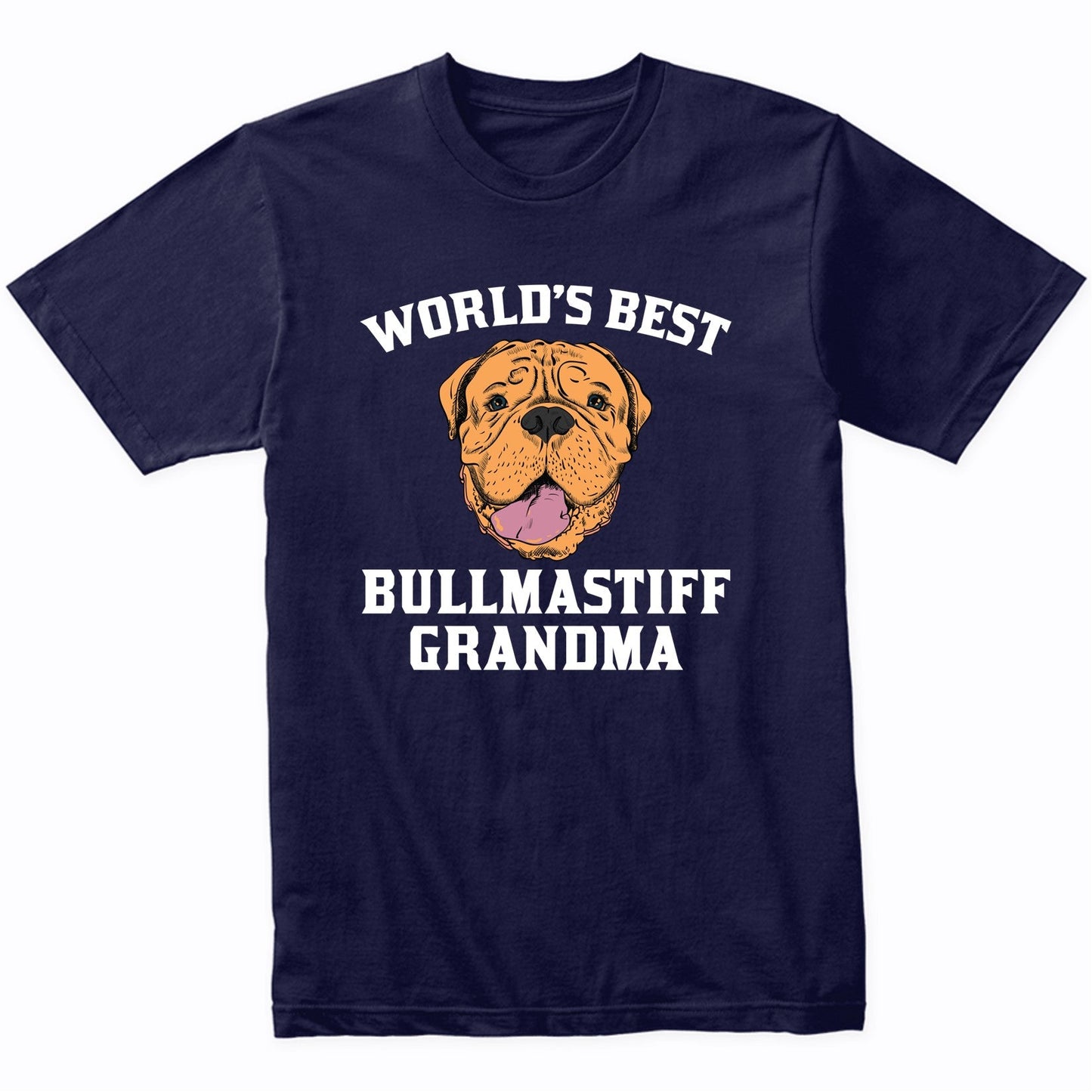 World's Best Bullmastiff Grandma Dog Graphic T-Shirt