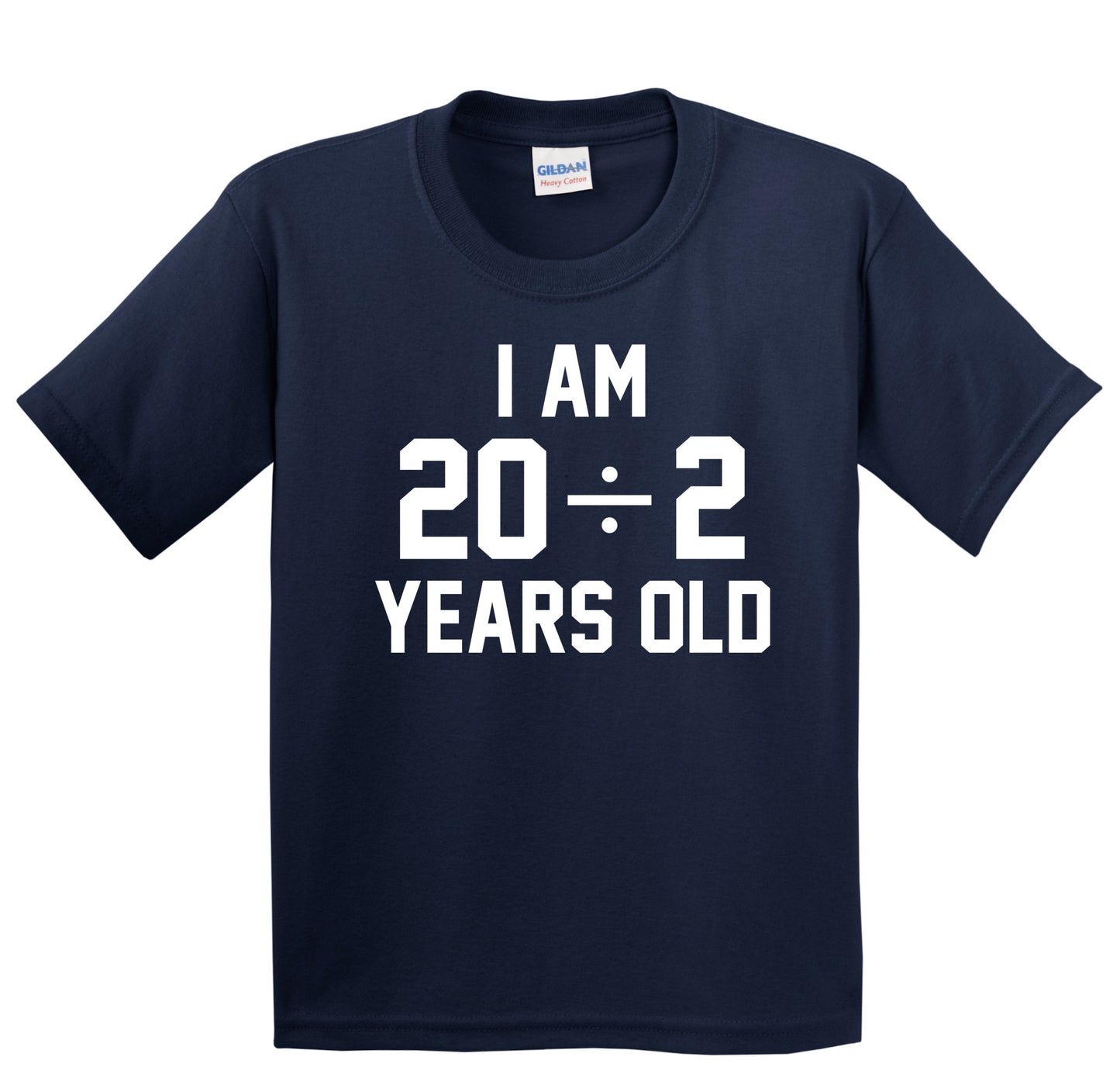 I Am 20 Divided By 2 10th Birthday Math Kids Shirt