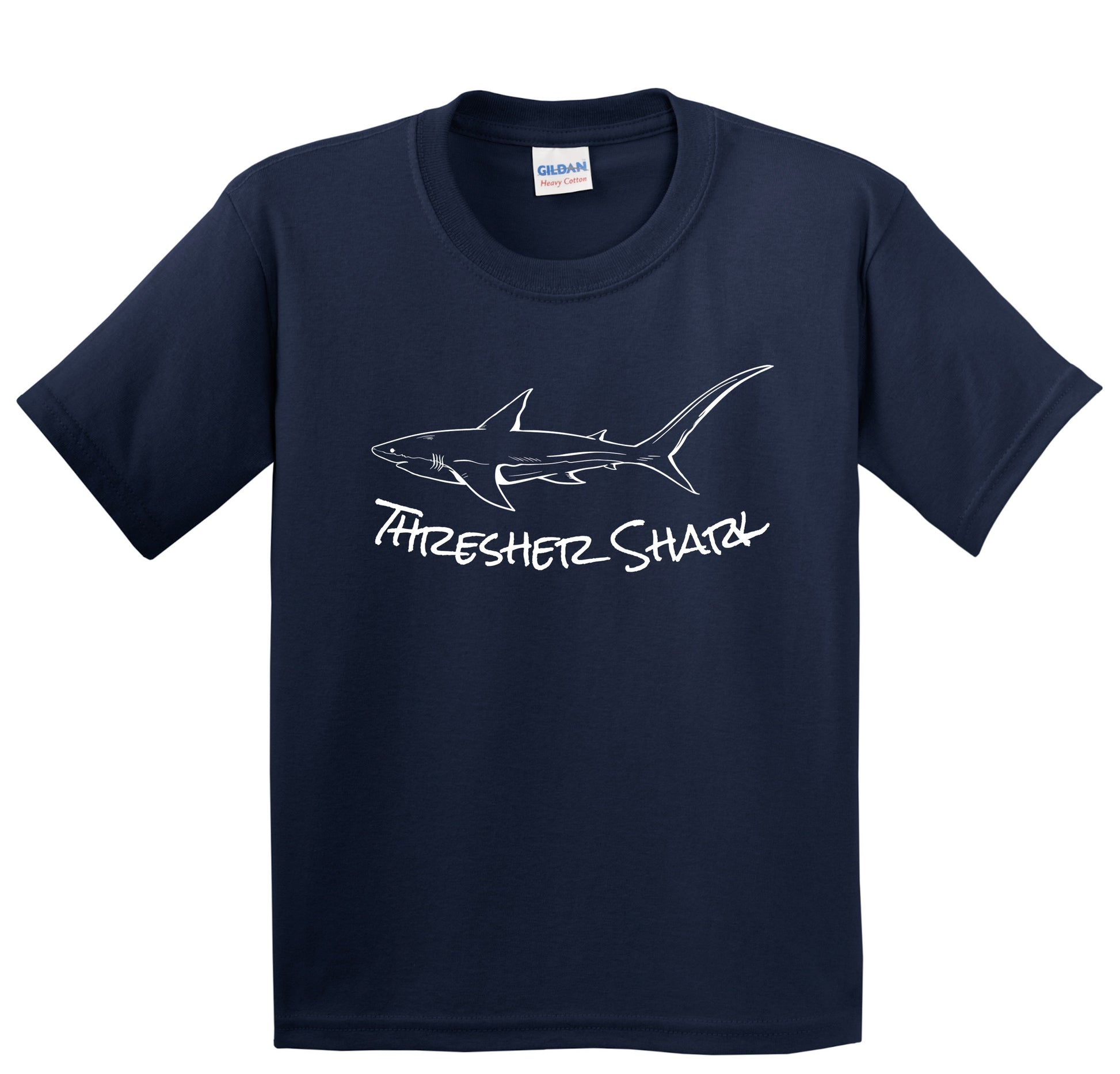 Thresher Shark Sketch Cool Shark Kids T-Shirt