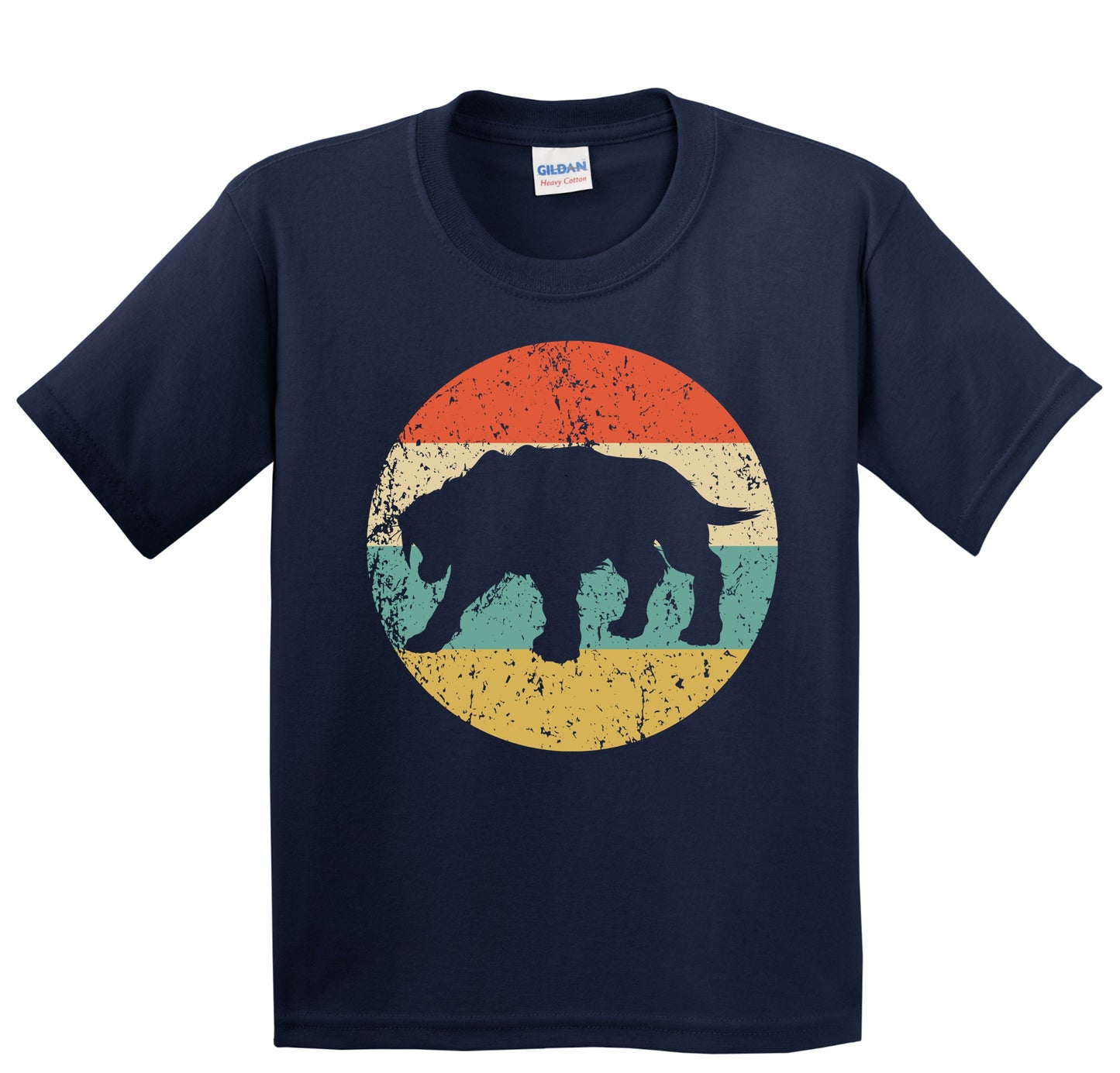 Saber-Toothed Tiger Smilodon Retro Prehistoric Cat Youth T-Shirt