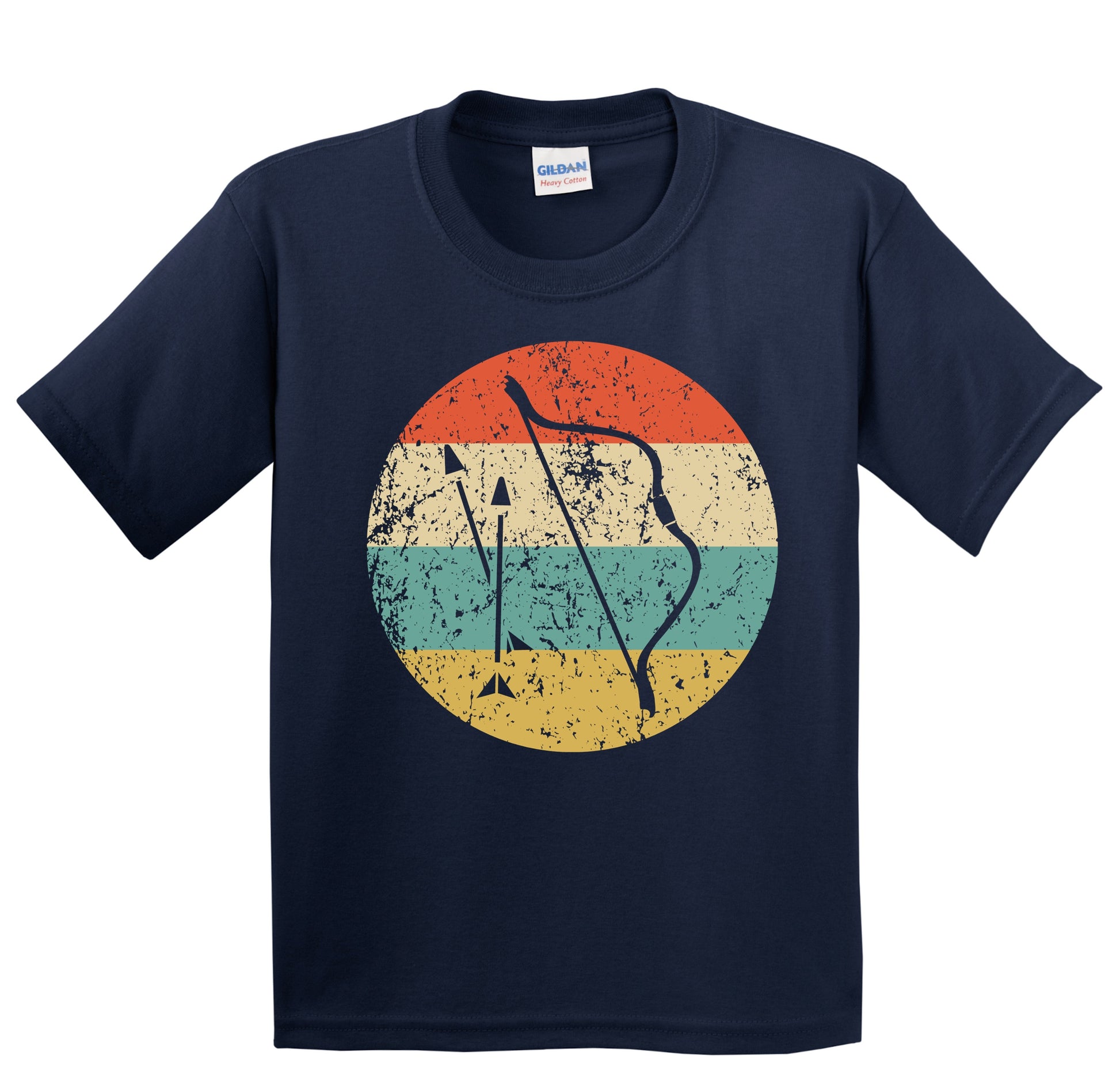 Bow and Arrow Icon Retro Archery Youth T-Shirt