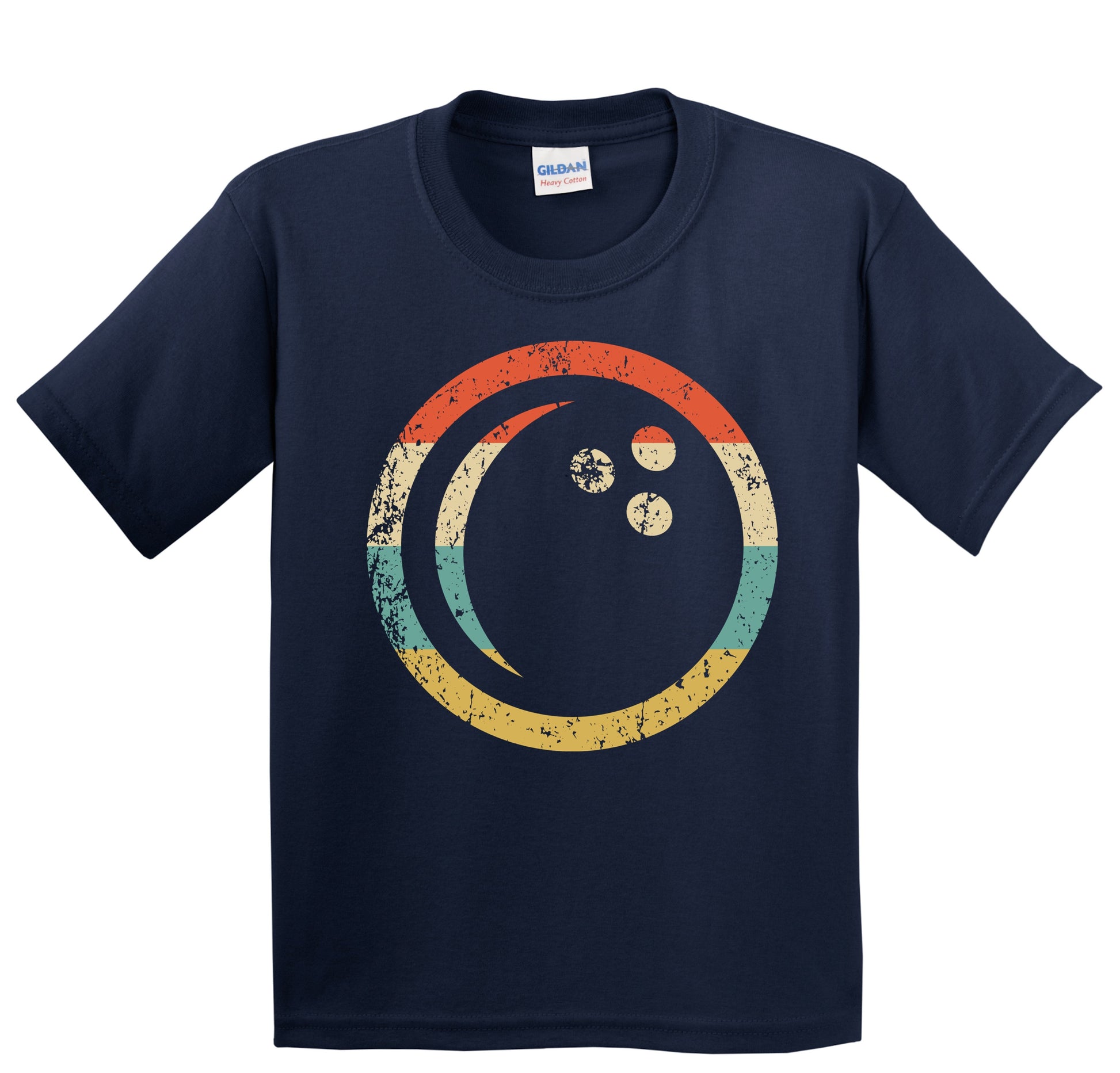 Bowling Ball Icon Retro Bowling Youth T-Shirt