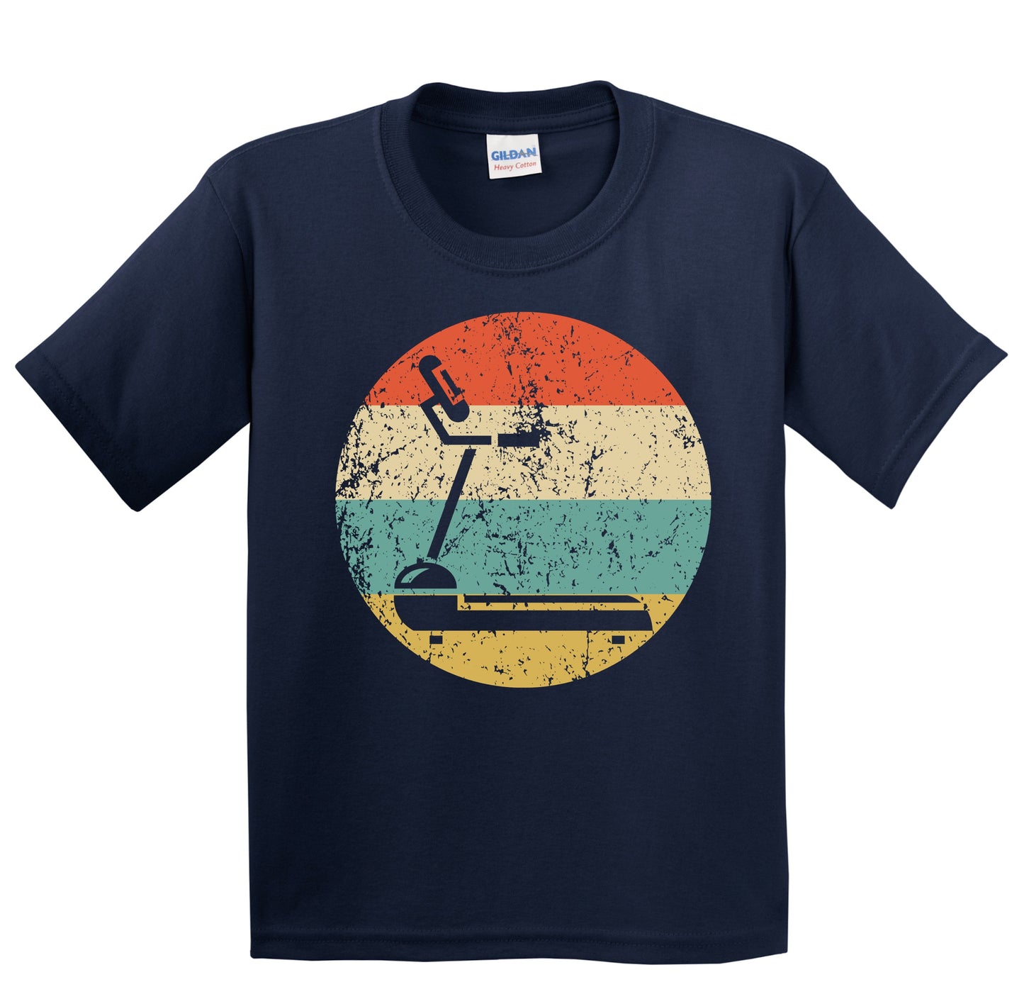 Treadmill Gym Equipment Icon Retro Fitness Youth T-Shirt