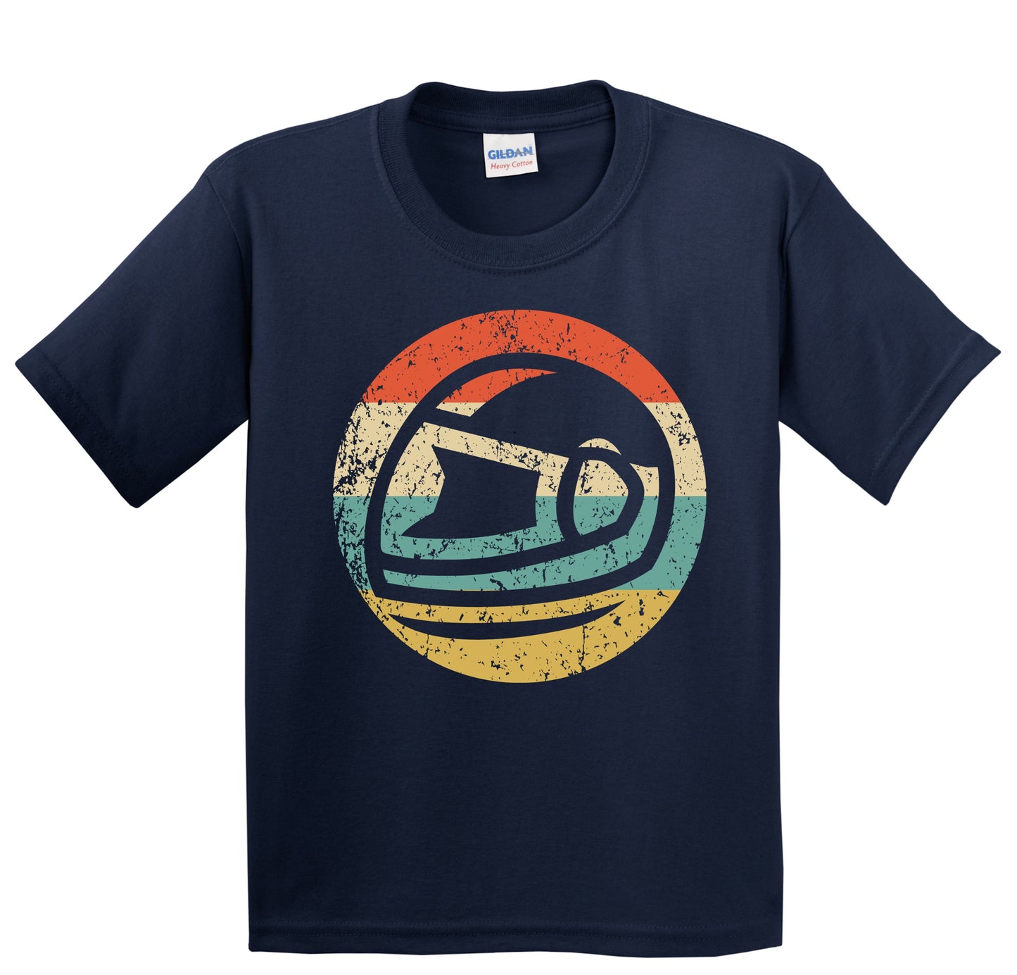 Motorcycle Helmet Icon Retro Motorcycle Youth T-Shirt