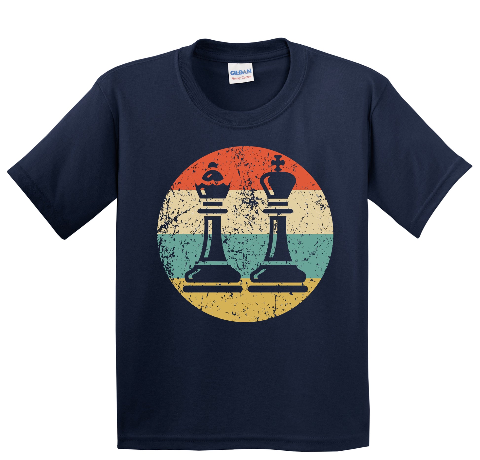 Chess Pieces Icon Retro Chess Youth T-Shirt