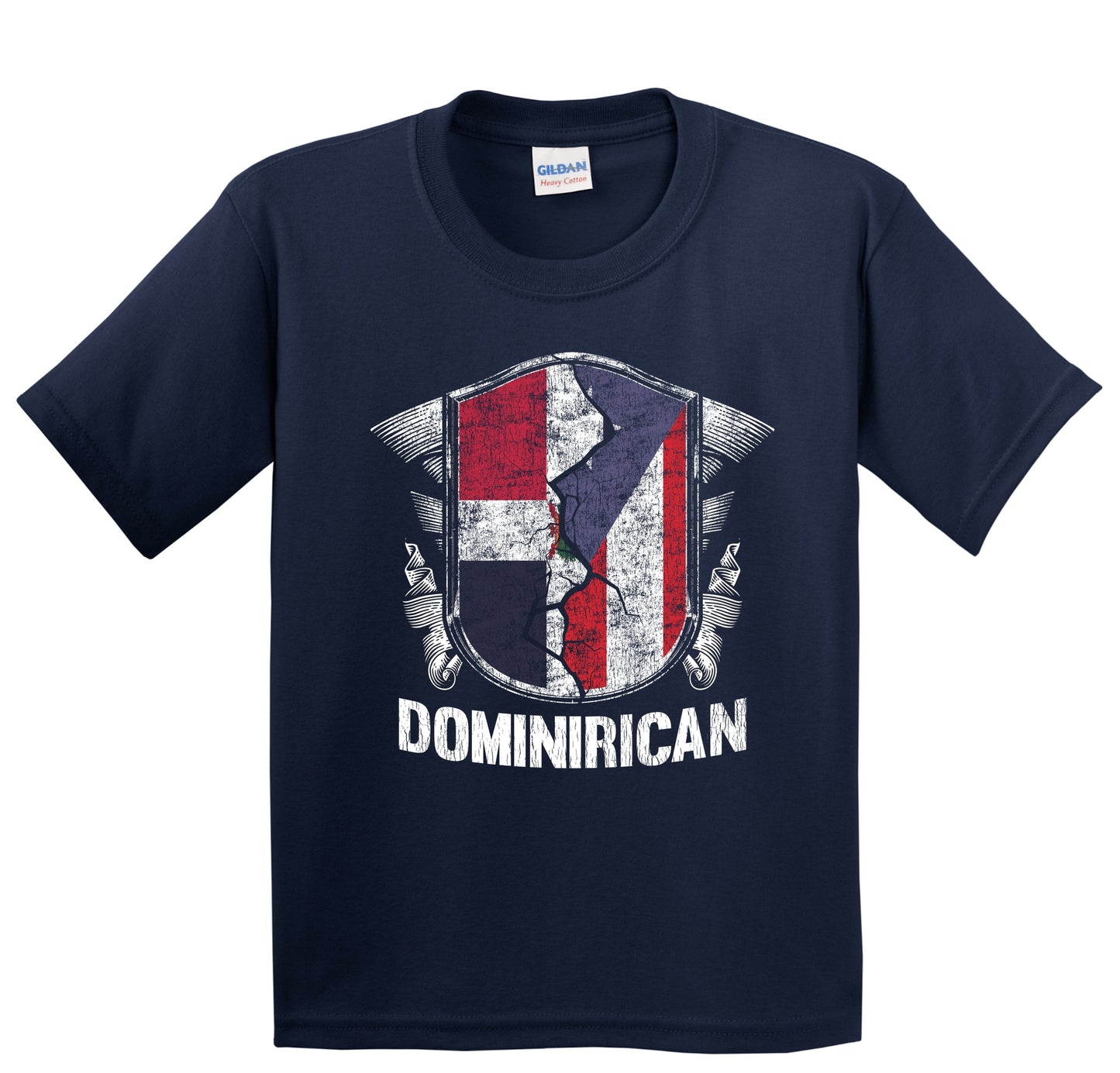 Dominirican Dominican Republic Puerto Rico Flags Youth T-Shirt
