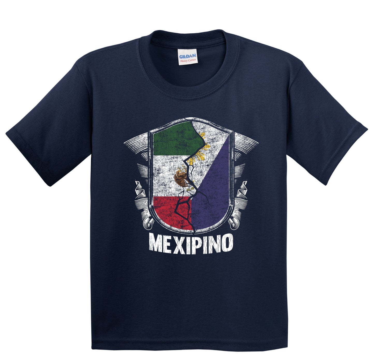 Mexipino Mexico Philippines Flag Half Mexican Half Filipino Youth T-Shirt