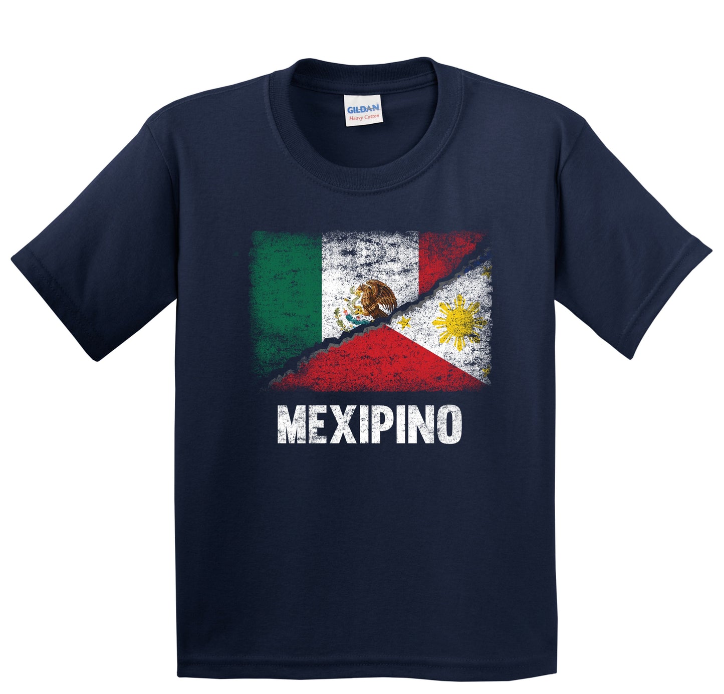 Half Mexican Half Filipino Flag Mexico Philippines Mexipino Youth T-Shirt