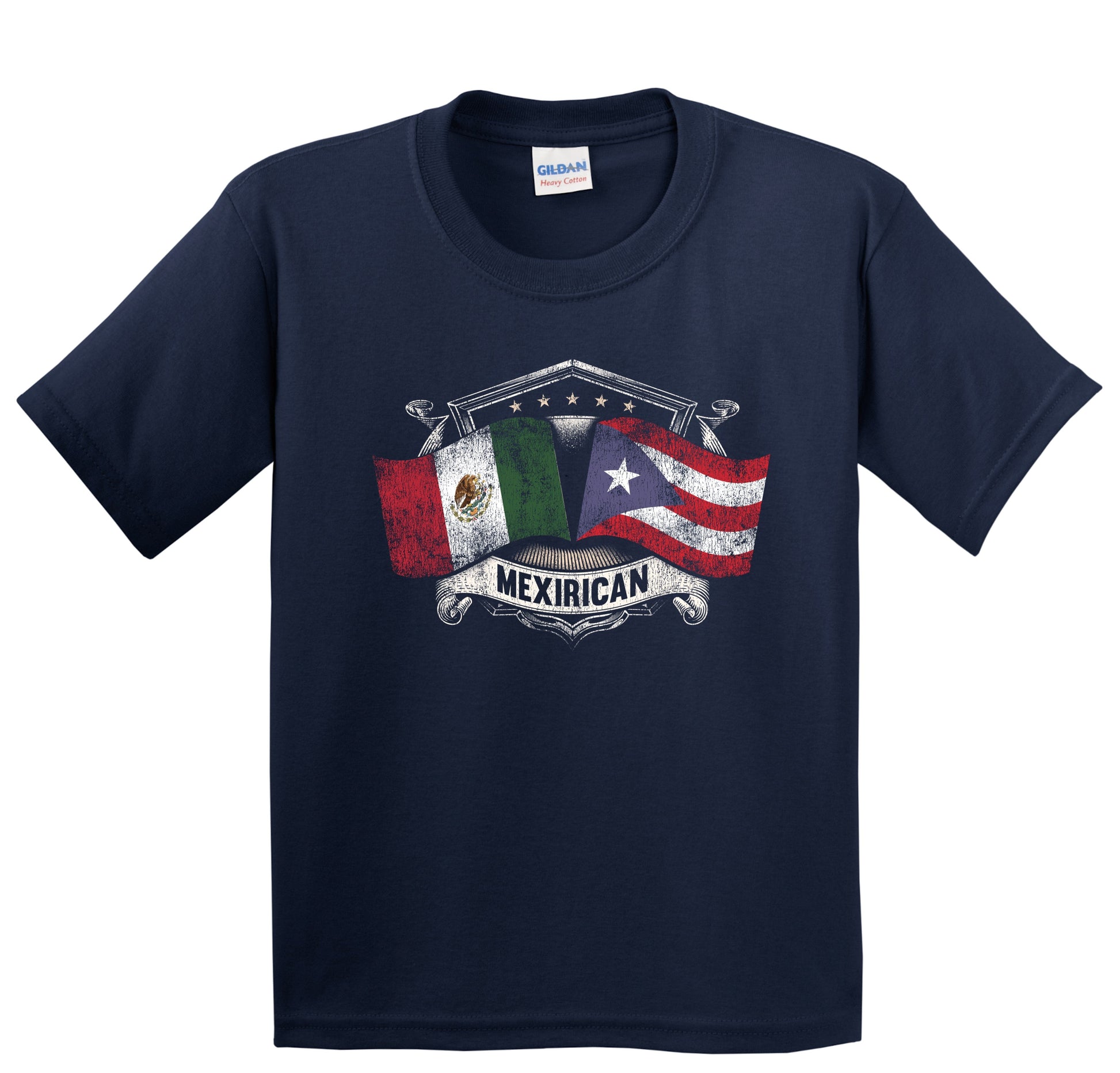 Mexico Puerto Rico Flags Mexican Puerto Rican Mexirican Youth T-Shirt