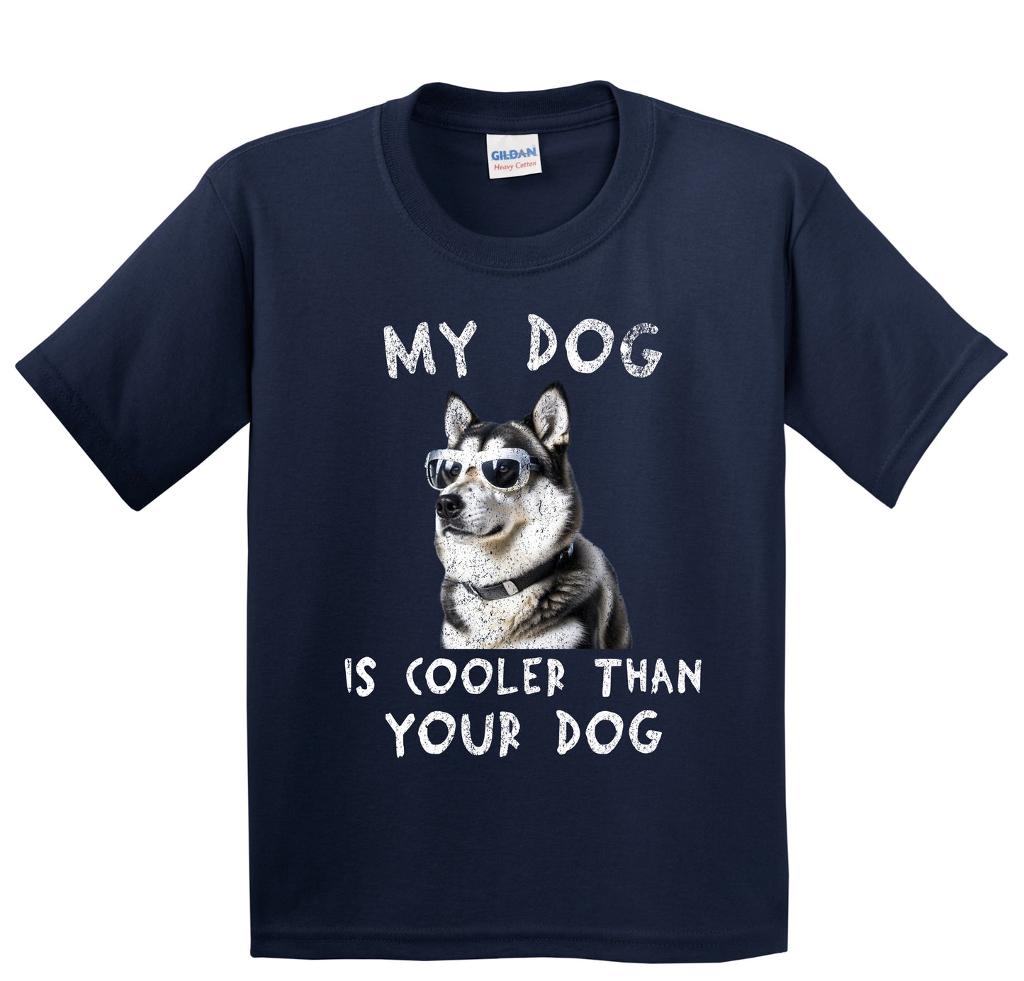 Alaskan Malamute My Dog Is Cooler Than Your Dog Funny Dog Owner Youth T-Shirt