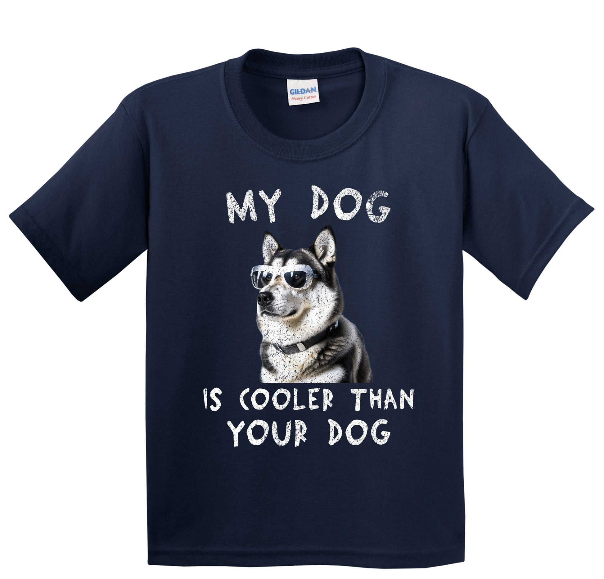 Alaskan Malamute My Dog Is Cooler Than Your Dog Funny Dog Owner Youth T-Shirt