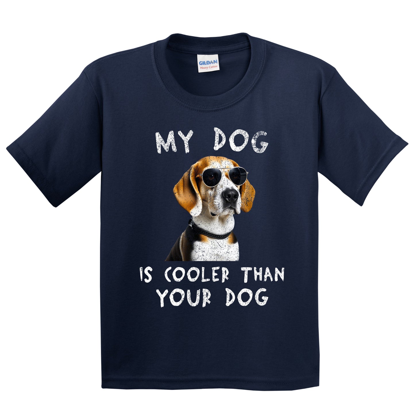 Beagle My Dog Is Cooler Than Your Dog Funny Dog Owner Youth T-Shirt
