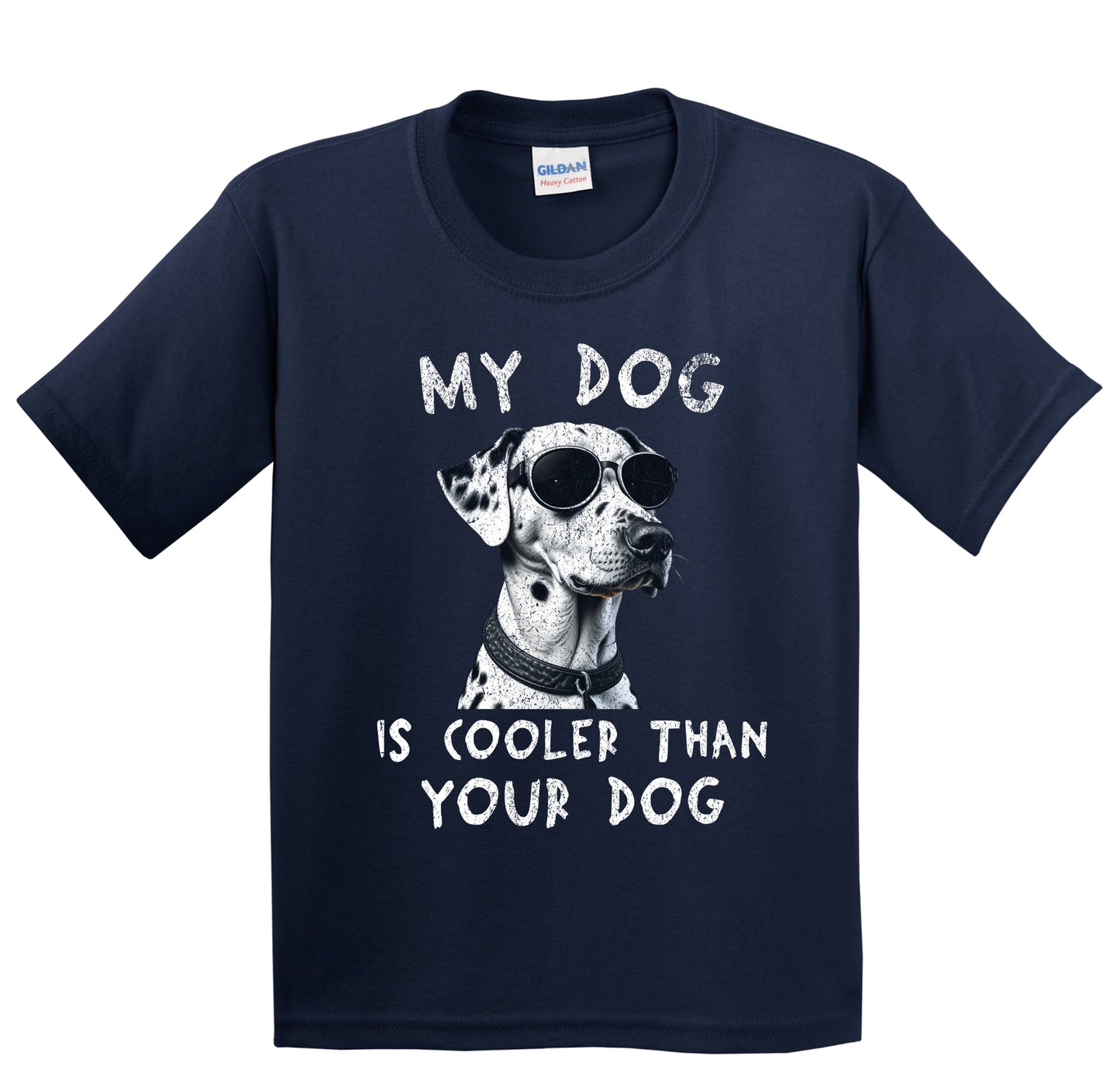 Dalmatian My Dog Is Cooler Than Your Dog Funny Dog Owner Youth T-Shirt