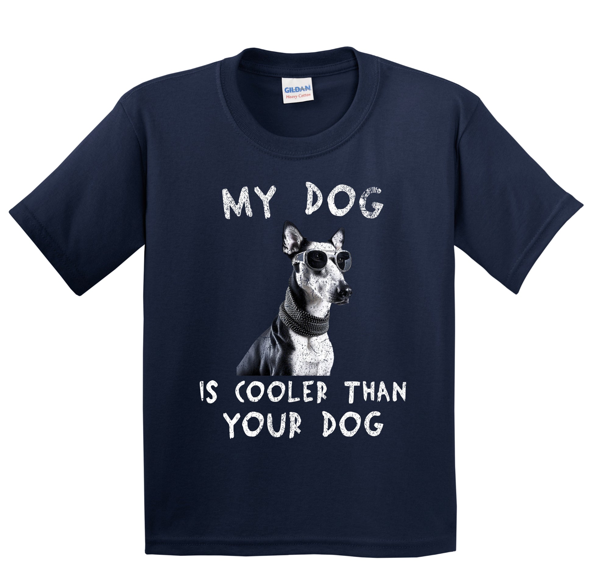 Greyhound My Dog Is Cooler Than Your Dog Funny Dog Owner Youth T-Shirt