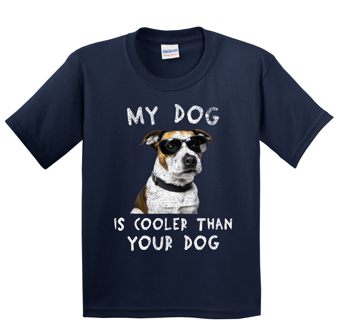 Jack Russell Terrier My Dog Is Cooler Than Your Dog Funny Dog Owner Youth T-Shirt