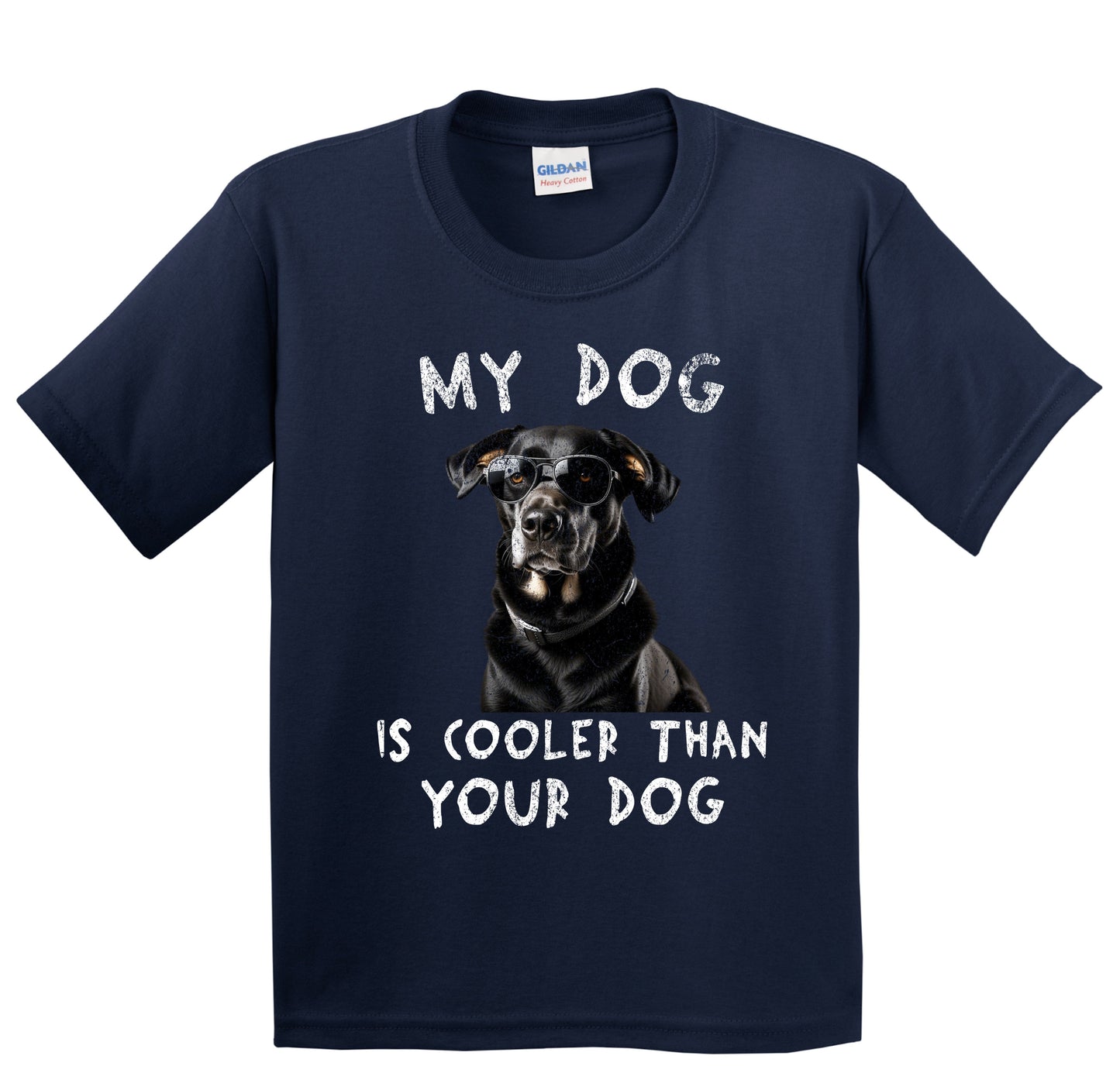 Labrador Retriever My Dog Is Cooler Than Your Dog Funny Dog Owner Youth T-Shirt