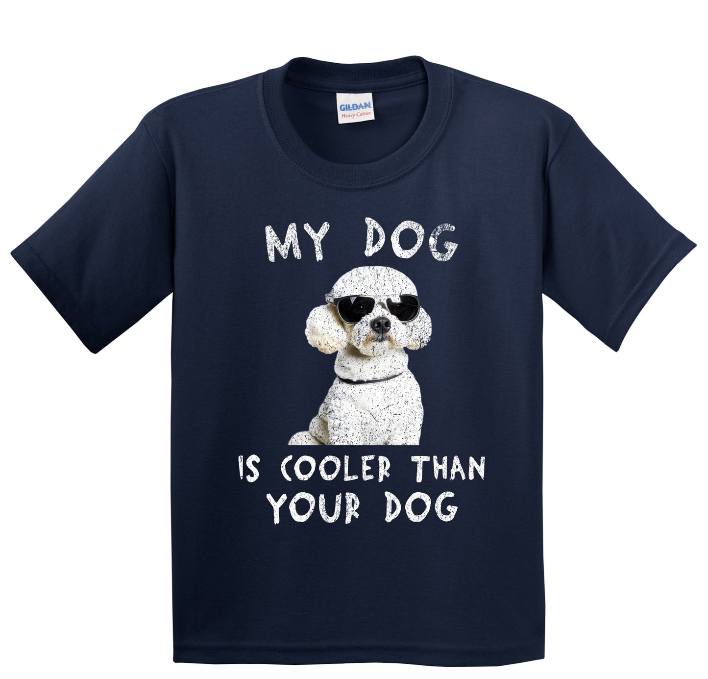 Poodle My Dog Is Cooler Than Your Dog Funny Dog Owner Youth T-Shirt