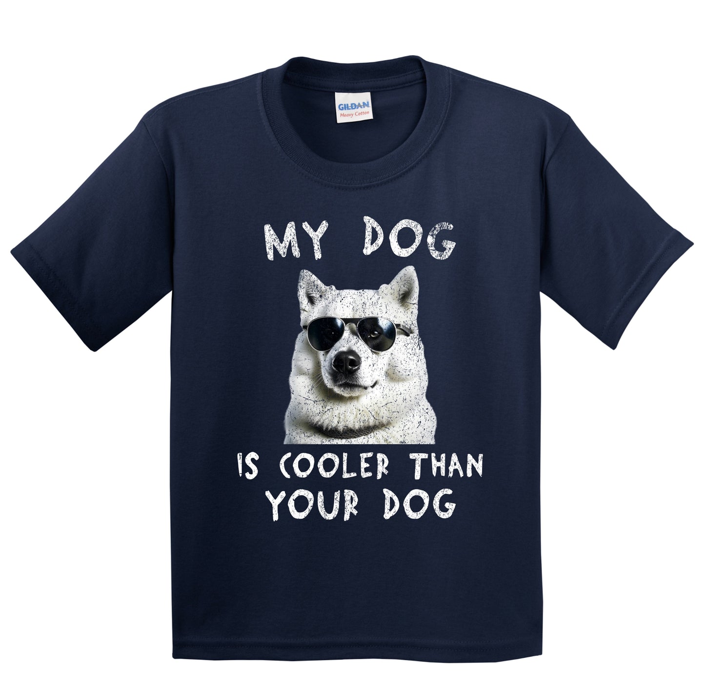Samoyed My Dog Is Cooler Than Your Dog Funny Dog Owner Youth T-Shirt