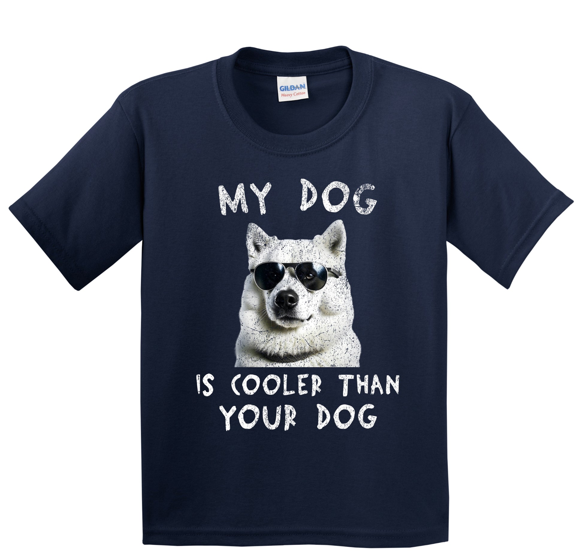 Samoyed My Dog Is Cooler Than Your Dog Funny Dog Owner Youth T-Shirt