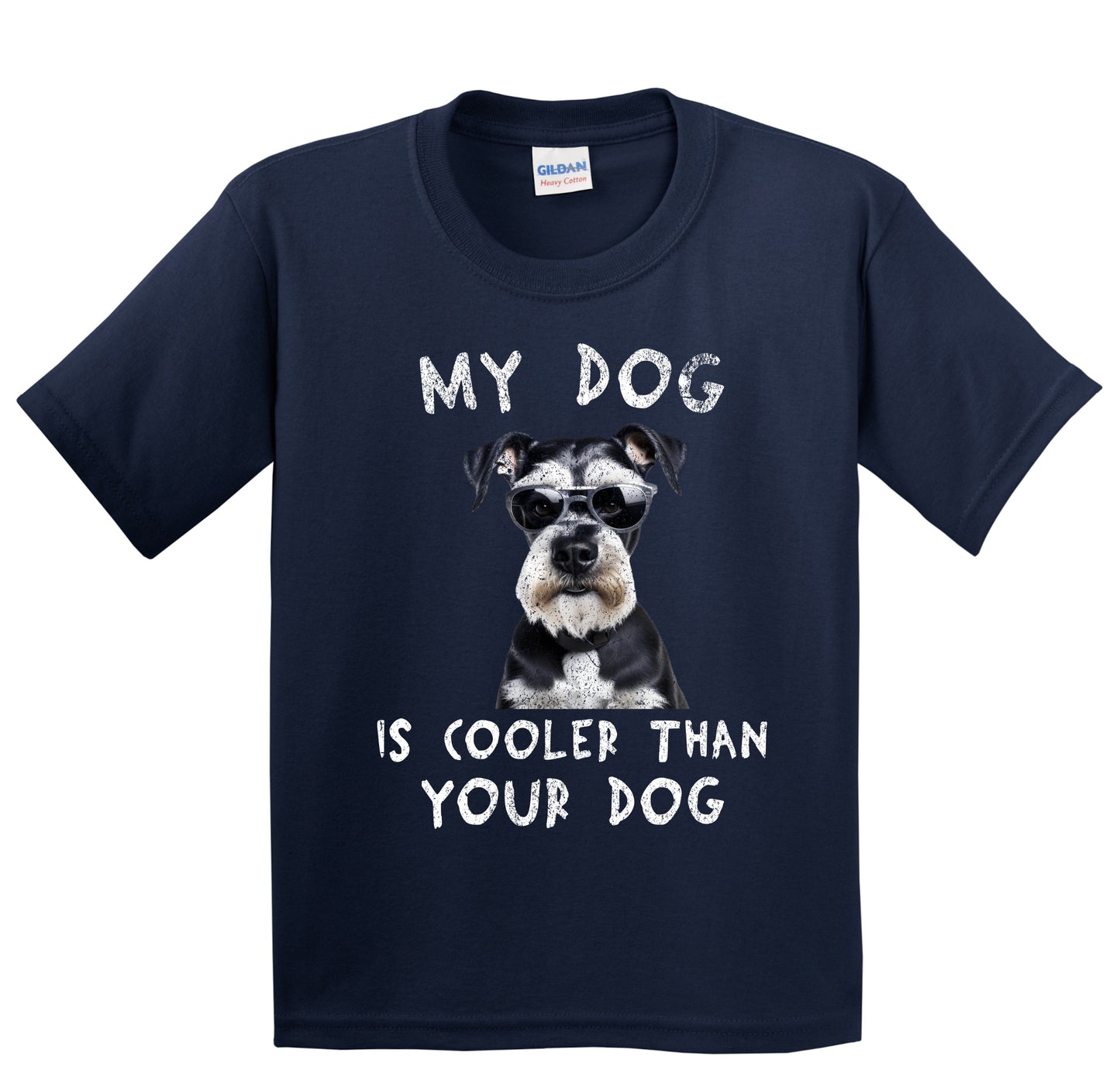 Schnauzer My Dog Is Cooler Than Your Dog Funny Dog Owner Youth T-Shirt