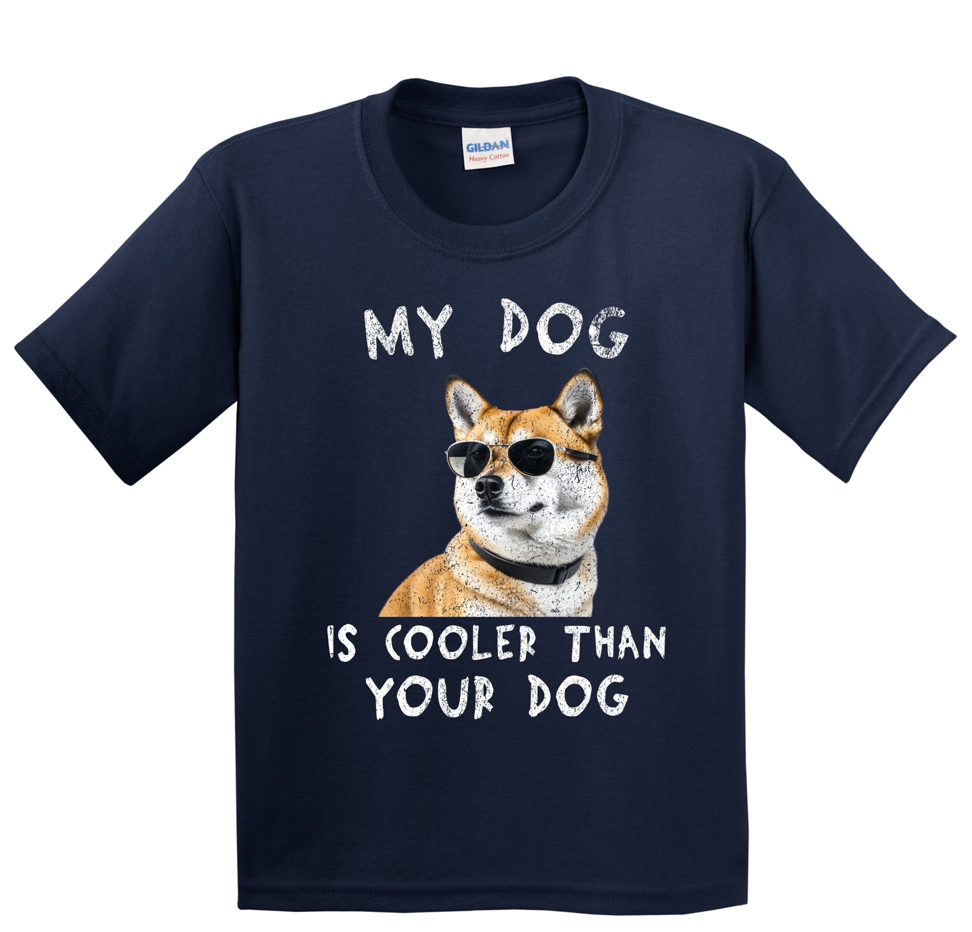 Shiba Inu My Dog Is Cooler Than Your Dog Funny Dog Owner Youth T-Shirt