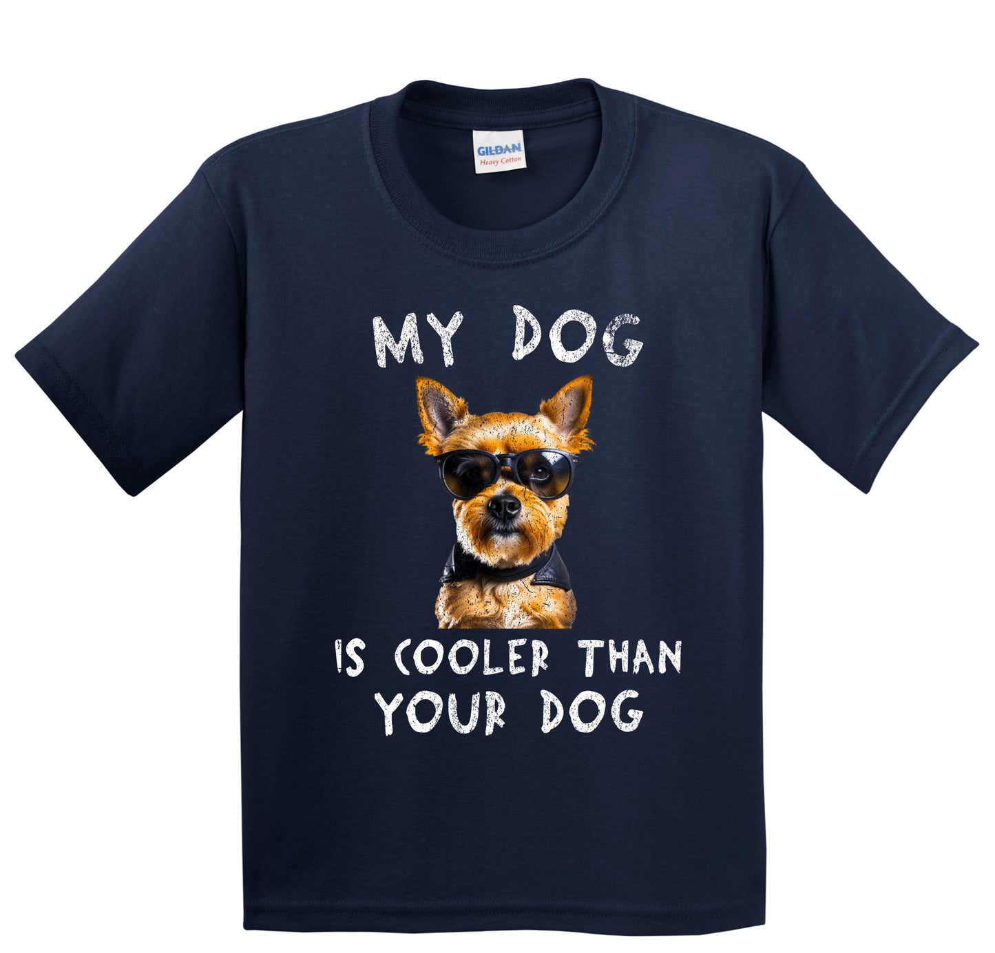 Yorkshire Terrier My Dog Is Cooler Than Your Dog Funny Dog Owner Youth T-Shirt