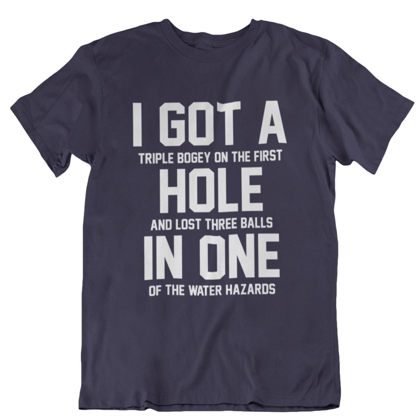 I Made a Hole In One Mens Baseball Shirt - Long Sleeve Bad Golf Player Funny