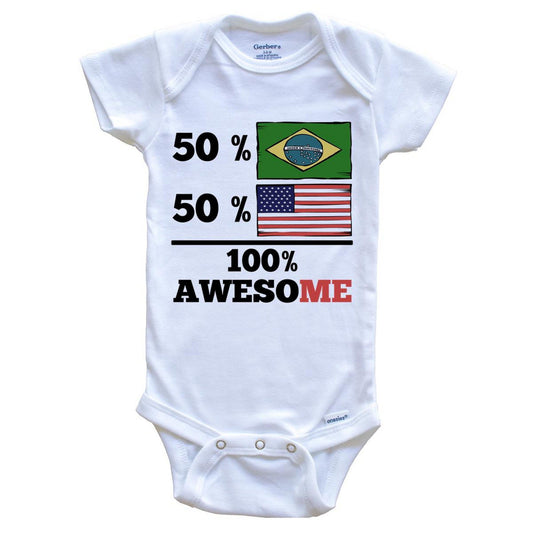 Half Brazilian Half American Baby Onesie