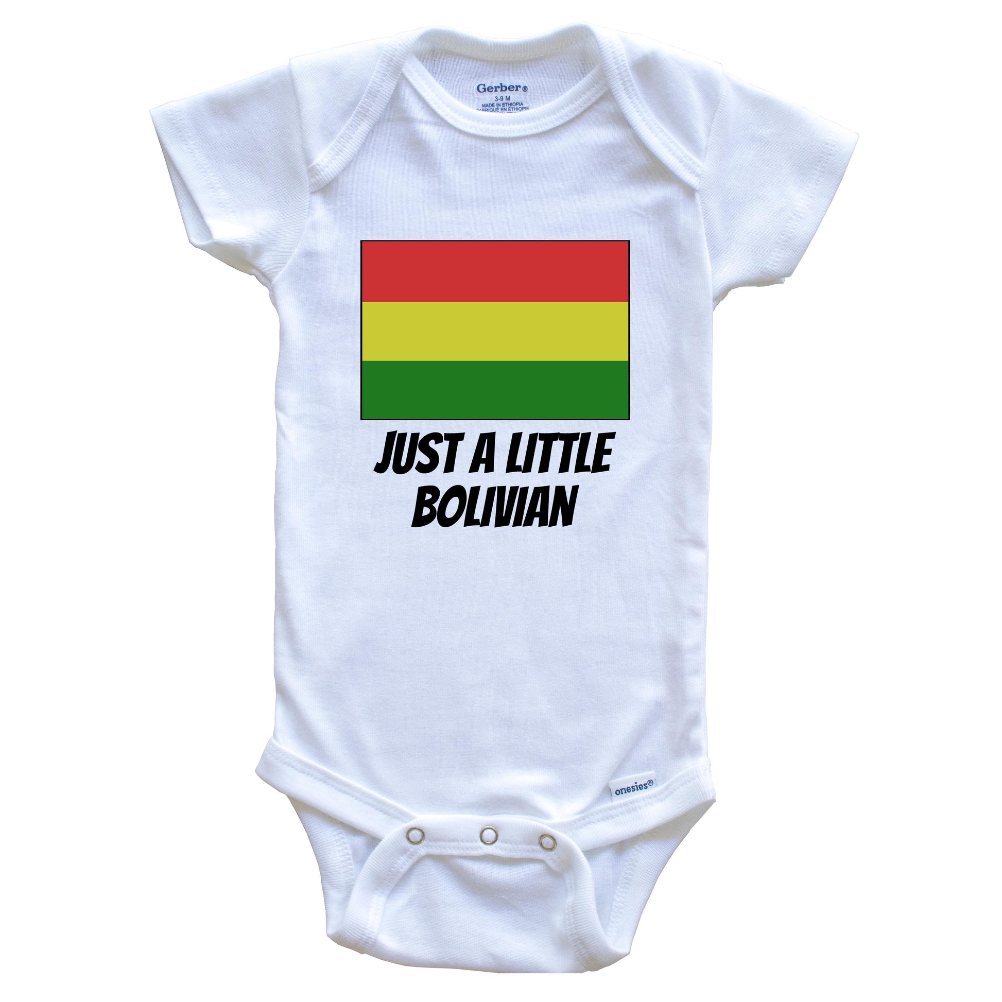 Just A Little Bolivian Cute Bolivia Flag Baby Onesie
