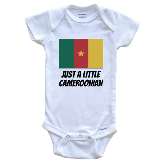 Just A Little Cameroonian Cute Cameroon Flag Baby Onesie