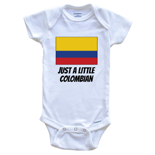 Just A Little Colombian Cute Colombia Flag Baby Onesie