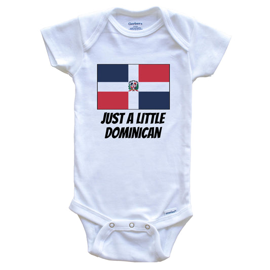 Just A Little Dominican Cute Dominican Republic Flag Baby Onesie