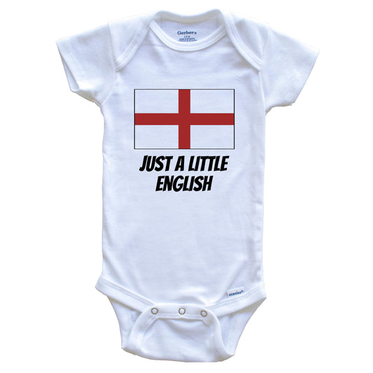 Just A Little English Cute England Flag Baby Onesie