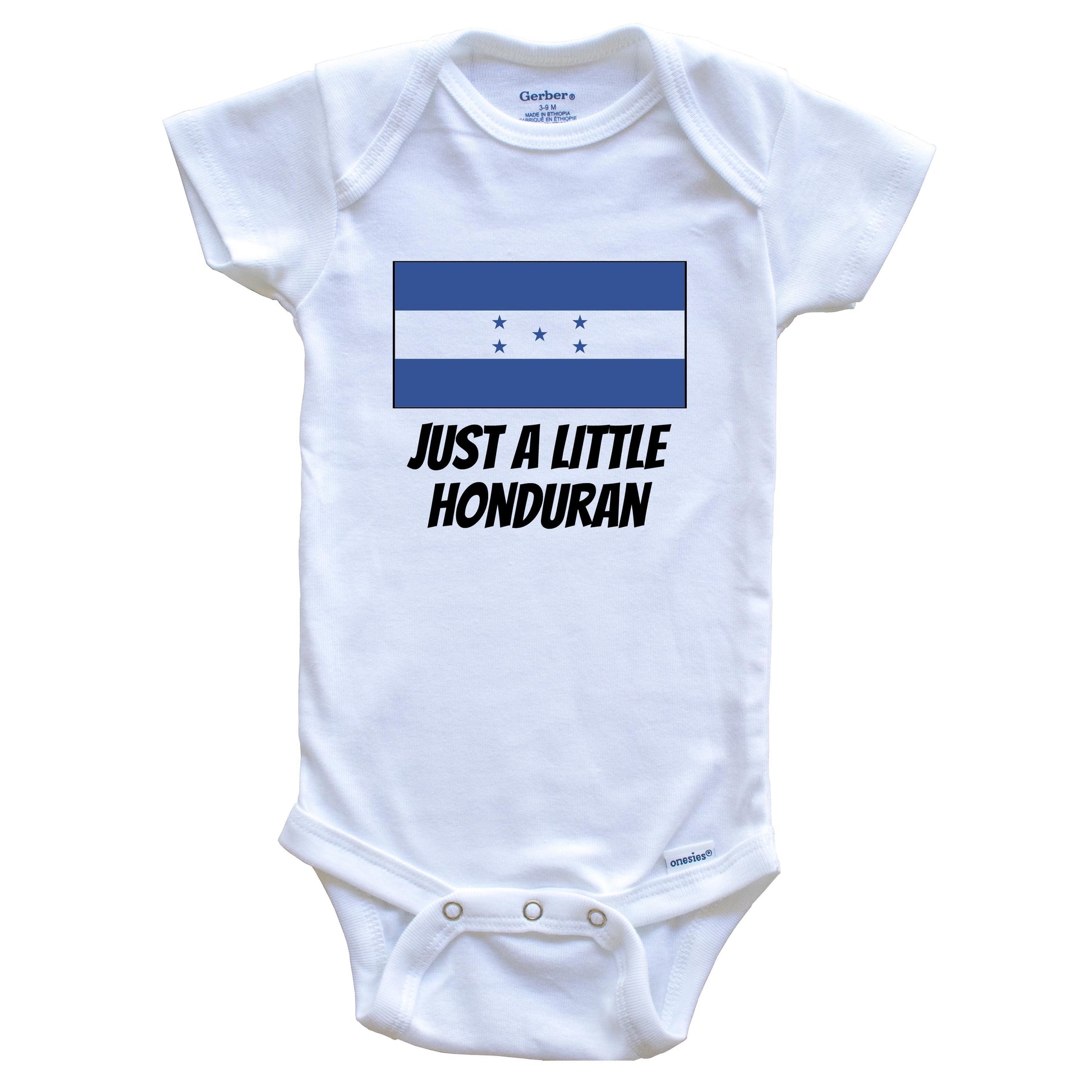 Just A Little Honduran Cute Honduras Flag Baby Onesie