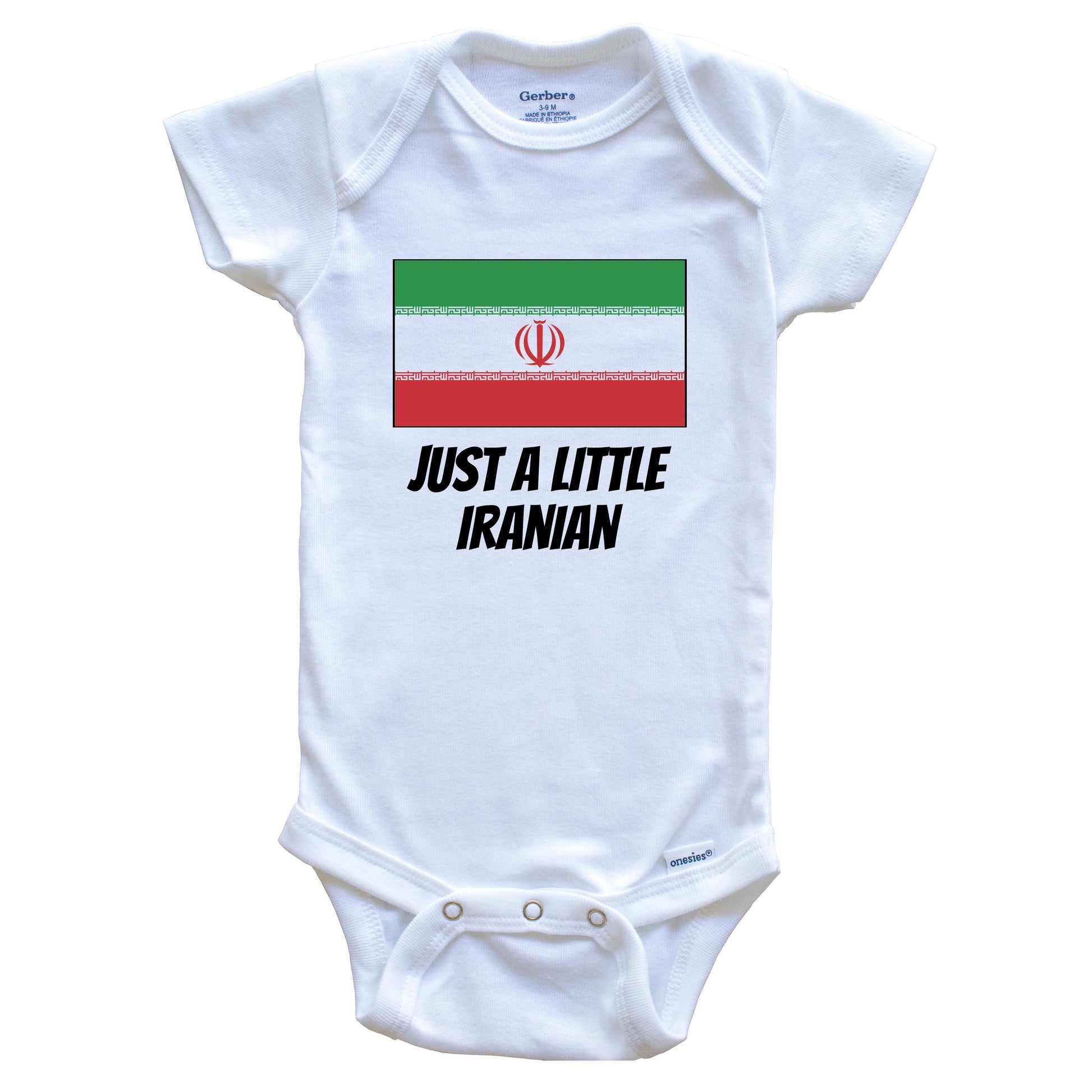 Just A Little Iranian Cute Iran Flag Baby Onesie