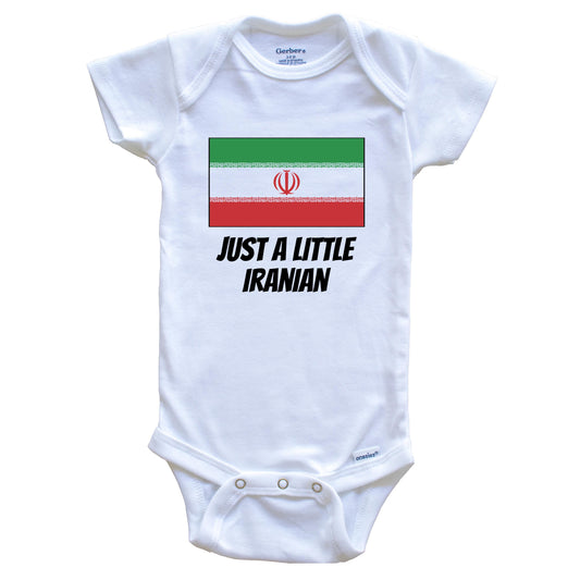 Just A Little Iranian Cute Iran Flag Baby Onesie