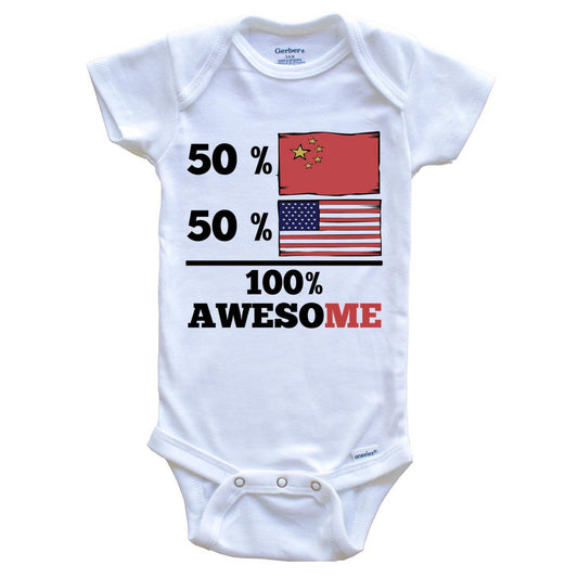 Half Chinese Half American Baby Onesie