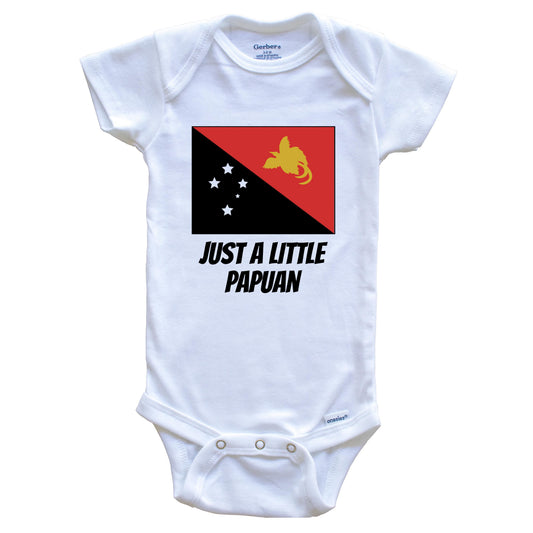 Just A Little Papuan Cute Papua New Guinea Flag Baby Onesie