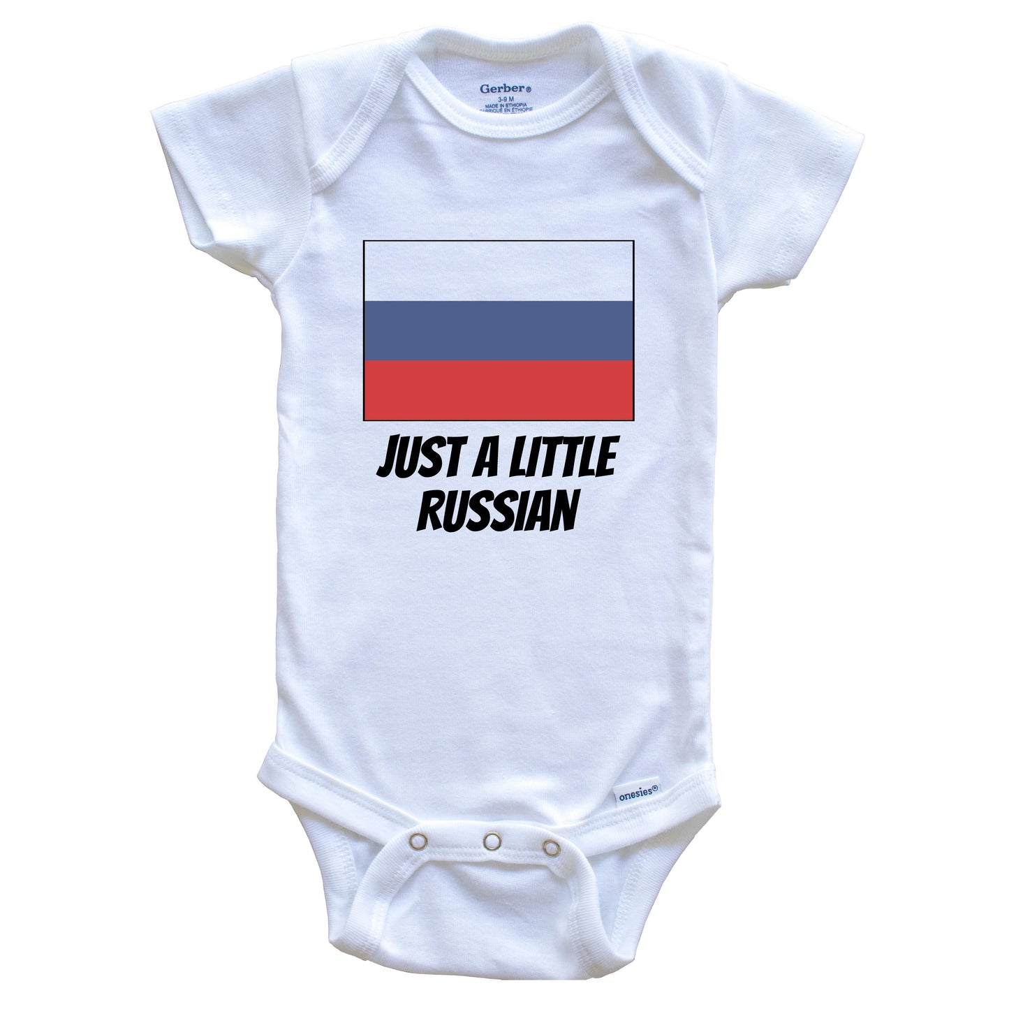 Just A Little Russian Cute Russia Flag Baby Onesie