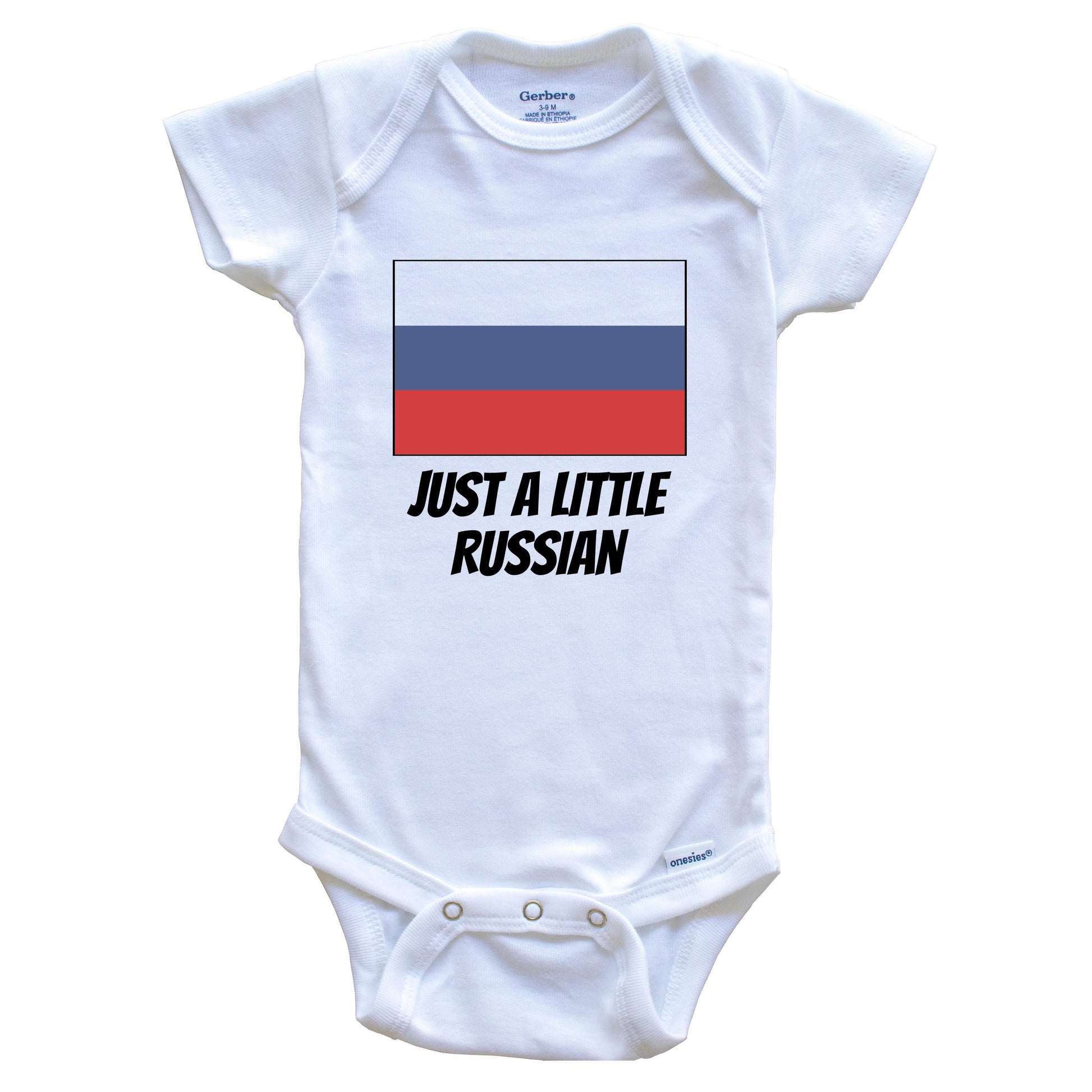 Just A Little Russian Cute Russia Flag Baby Onesie