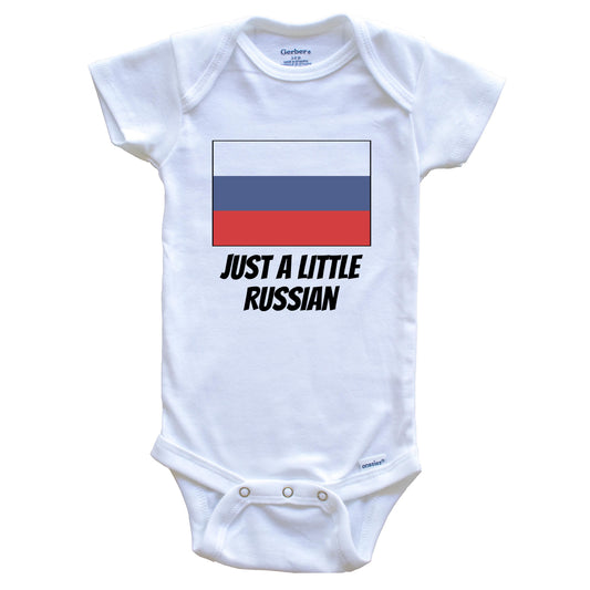 Just A Little Russian Cute Russia Flag Baby Onesie