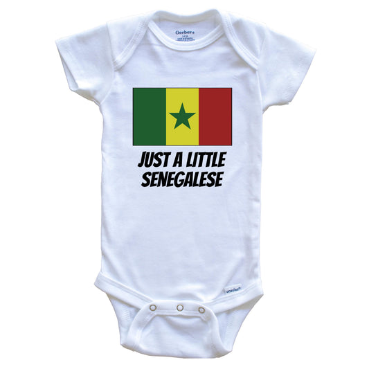 Just A Little Senegalese Cute Senegal Flag Baby Onesie