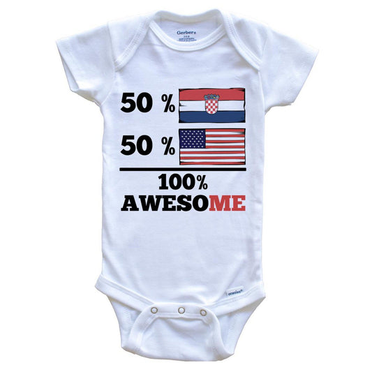Half Croatian Half American Baby Onesie