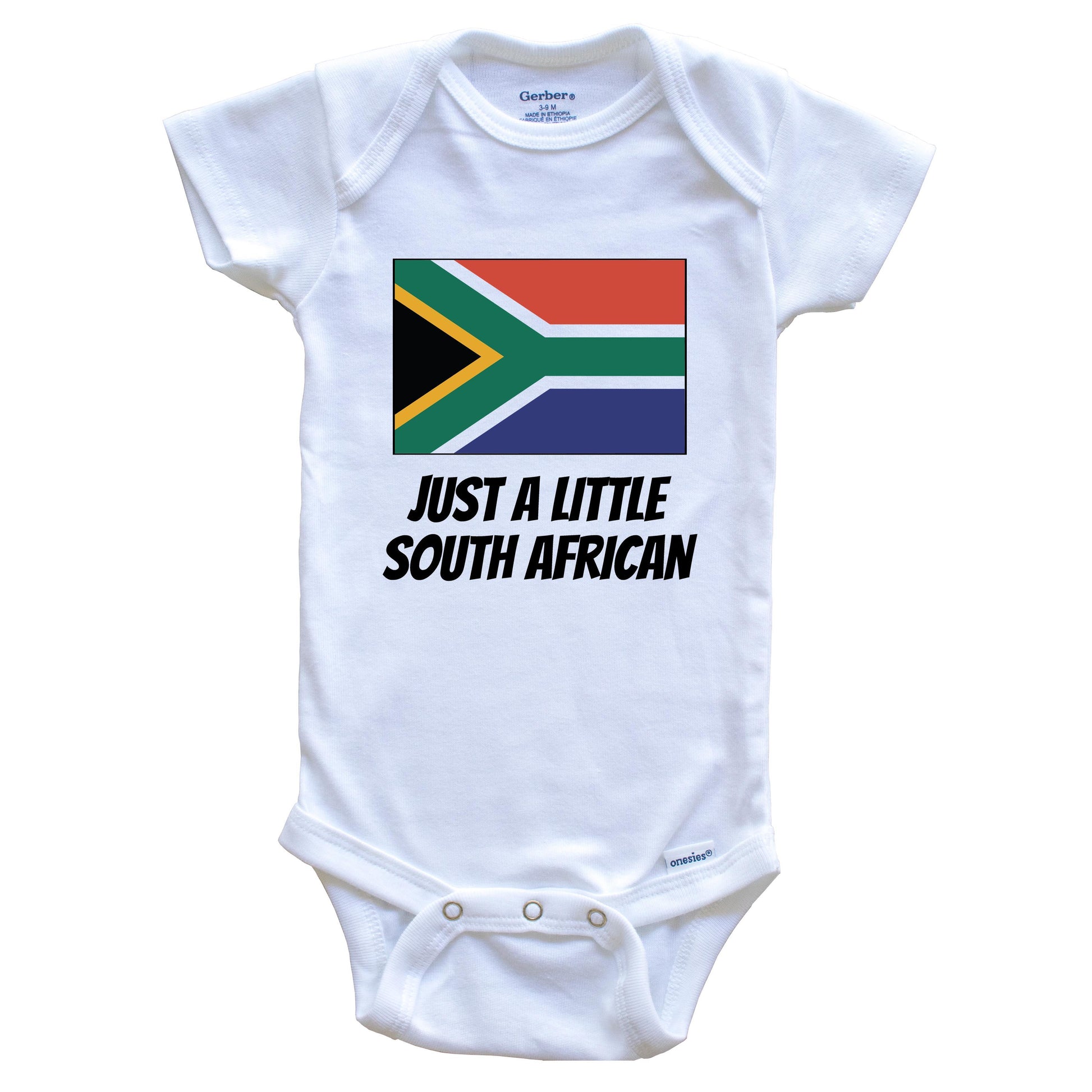 Just A Little South African Cute South Africa Flag Baby Onesie