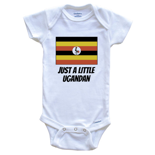 Just A Little Ugandan Cute Uganda Flag Baby Onesie