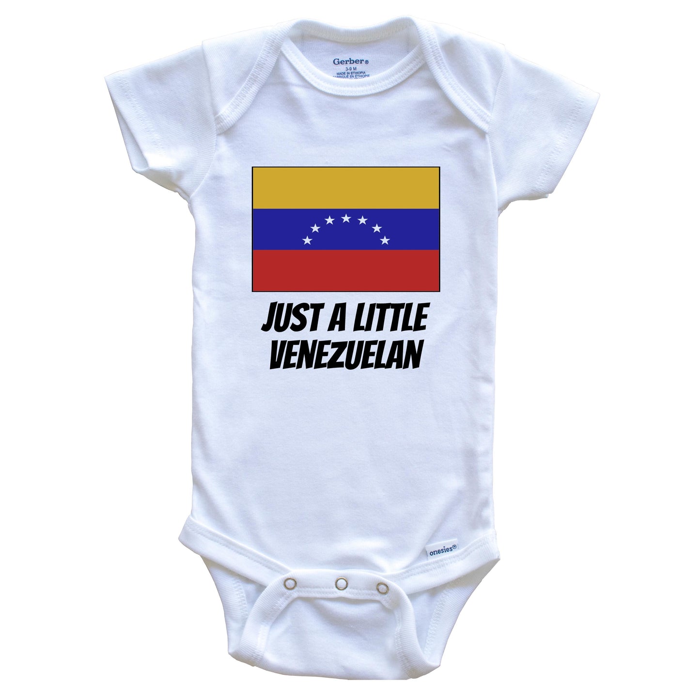 Just A Little Venezuelan Cute Venezuela Flag Baby Onesie