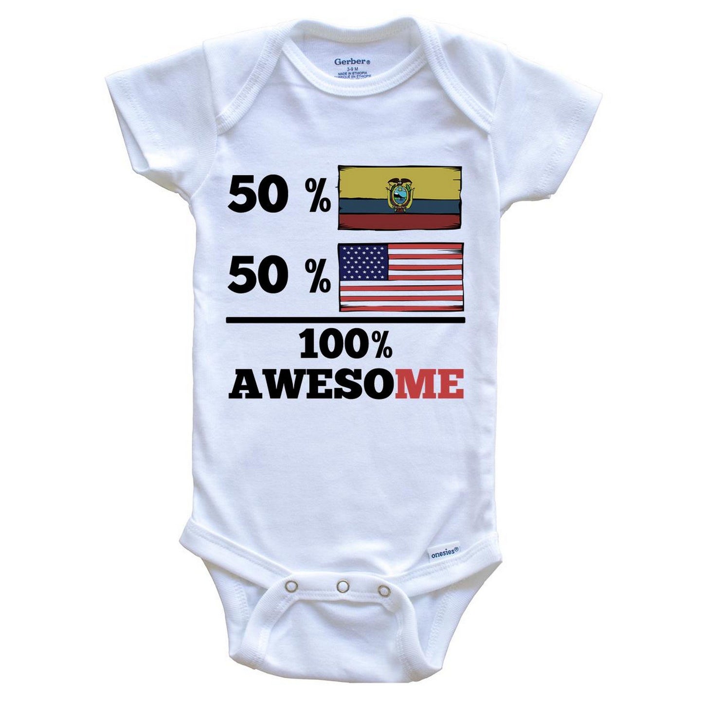 Half Ecuadorian Half American Baby Onesie