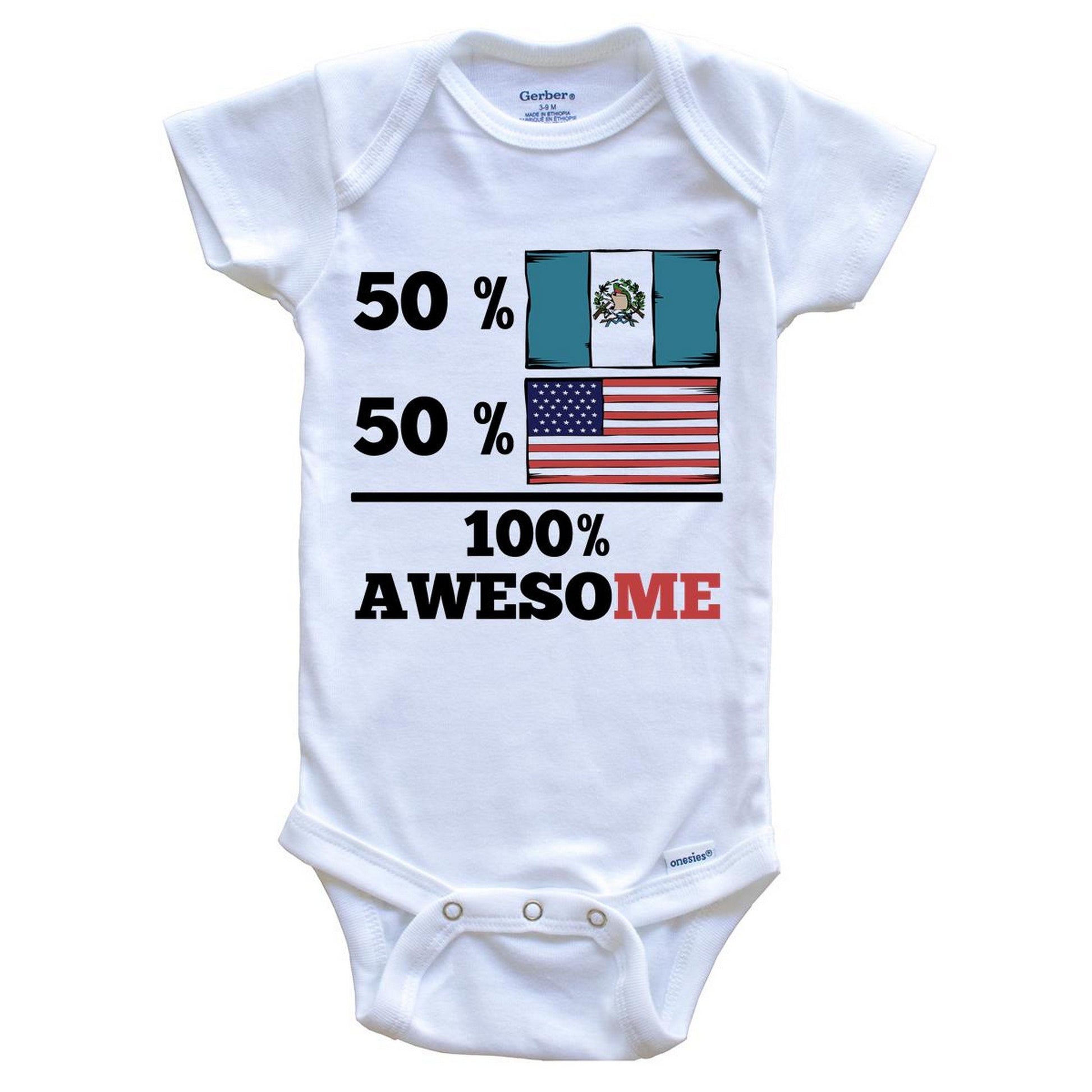 Half Guatemalan Half American Baby Onesie