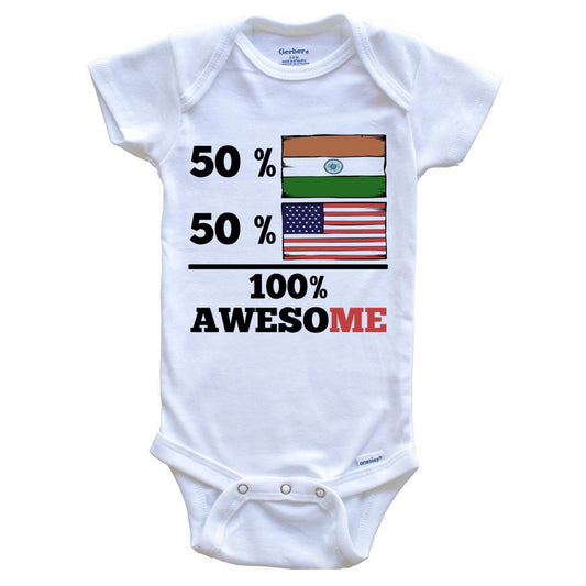Half Indian Half American Baby Onesie